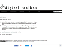 Tablet Screenshot of digitaltoolbox.info